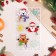 Stickers on the windows "New Year" Bear, Santa Claus, 15 x 25 cm