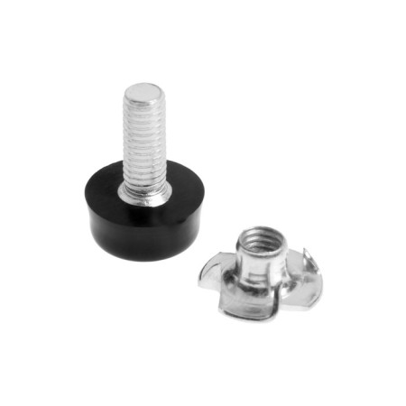 Support adjustable tundra, d = 16 mm. M6x15 mm, black color, 8 pcs.-3