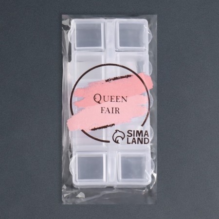 Organizer for decor, 10 cells, 8.7 × 4.3 × 2 cm, the color is transparent-5