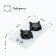 Hon surface Delvento V30N20C011, gas, 2 burners, white