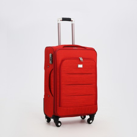 Small suitcase 24 "on lightning, code castle, with extension, red color-1