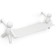 Buddy shelf, 460 × 140 × 150 mm, white color