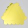Cookie box, confectionery packaging with PVC lid, yellow, 18 x 3 cm