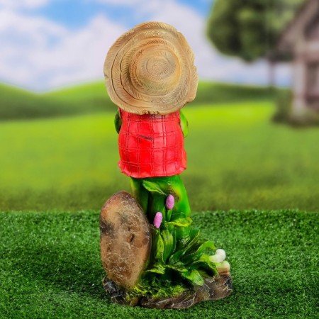 Garden figure "Frog Sadovnik" 17x12x33cm-2
