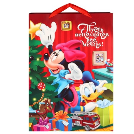 New Year. Gift package, 50x70x19 cm, packaging, Mickey Mouse-4