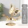 Summary for 1 candle metal d = 4 cm "butterflies in the field" gold 7.7x14x16 cm