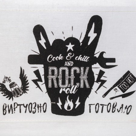 Textile pocket "Rock-N-Roll" 3 departments, 20x56 cm-3