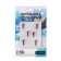 Mormyshka column black, white stripes + ball Granin red, weight 0.3 g