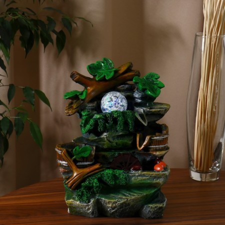 Fountain "Rocky descent" 13.5x18x27 cm (with backlight)-2