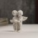 Polystone souvenir "Snow -white angels with the book" 5.7x4.4x3.3 cm