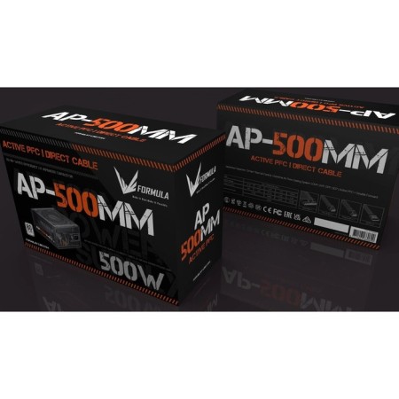 Formula ATX 500W AP-500mm 80 Plus White (20+4pin) APFC 120mm FAN 6XSATA RTL-4