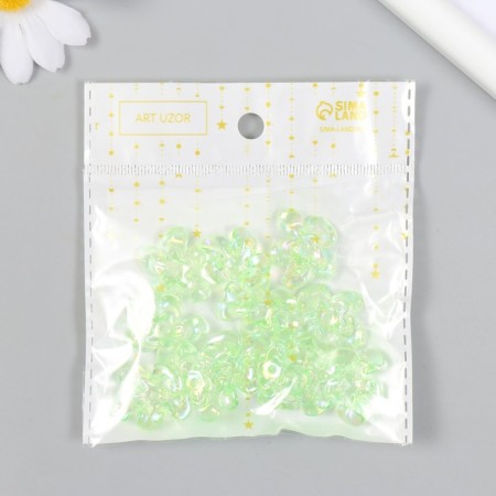 Busina Plastic for creativity "Flower. Stone ice" transparent green 0.6x2.1x2.5 cm-4