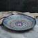 Lryagan Round Rishtan ceramics, 41cm, brown-red-blue ornament