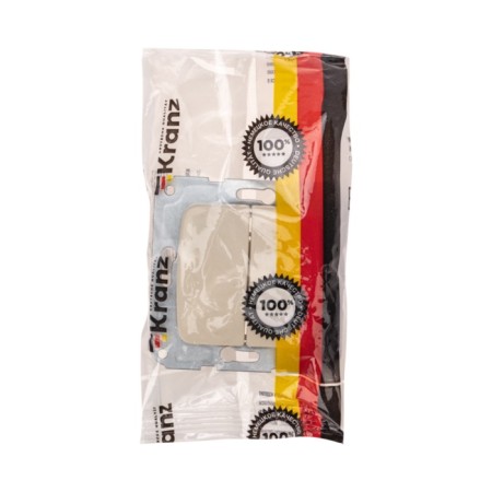2-clat circuit breaker Kranz hidden installation, 10a, beige KR-78-0232-4
