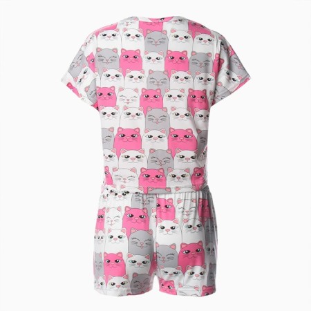 Female homemade set (T -shirt/shorts), pink color, size 46 (m)-8
