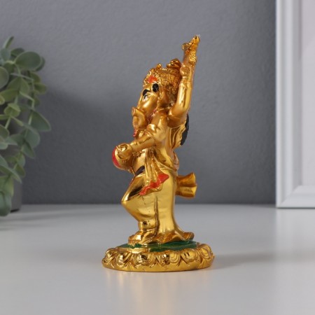 NECKE Gold "Ganesha with swords" 14 cm-2