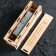 Woods for whiskey in a wooden box with a lid "Nonth holiday", 4 pcs
