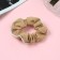 Hair elastic band "Orbit" classic edge, 10 cm, brown-white