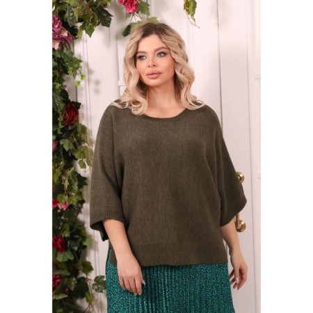 Female jumper, size 58, khaki color