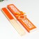 Fan Bamboo, Textile H = 21 cm "Monocet" in the box, orange