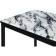 Coffee table Hercules metal, white marble/black 30x34x62 cm