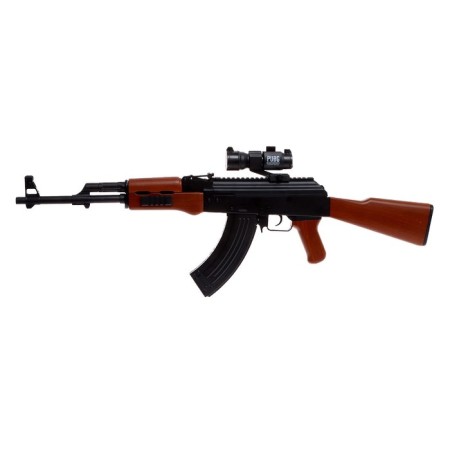 AK-47 automatic machine, shoots with gel bullets, works from the battery-2