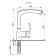 Kitchen mixer Ulgran U005-342, graphite color