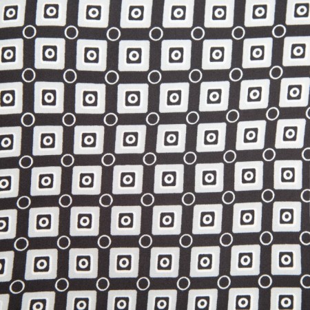 Textile scarf, black color, size 70x70-1