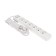 Extension cord Premium 6 nests, 5m, 3x1.5mm², s/s, with a switch, white rexant