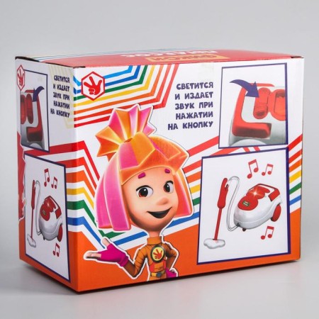 Vacuum cleaner, game set "Fixiki", light and sound effects-5