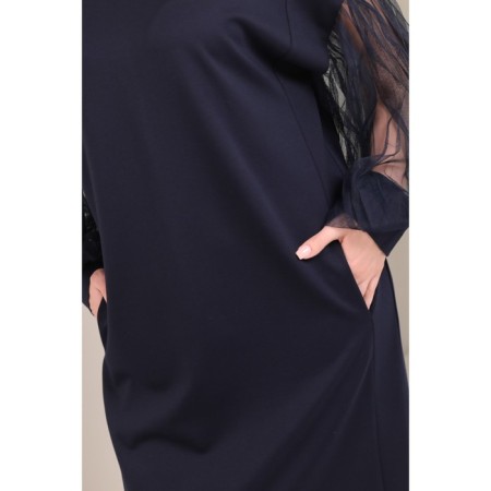 Women's dress, size 46, blue color-12