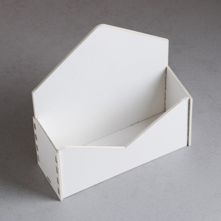 Kashpo wooden 18 × 6 × 20 cm envelope Radada "Complete", white give beautifully-2