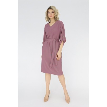 Knitted dress with a belt in the kit, size 42-1