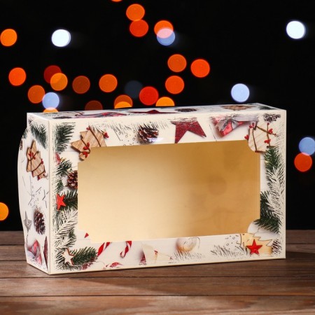 Box a team cover is, with a window, "tangerines", 25 x 15 x 7 cm