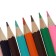 Pencils 24 colors, hexagonal, in a cardboard box