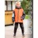 Bombber jacket for a boy PlayTode, height 116 cm, color is bright orange