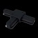 Connector T-shaped for the Technical tra001ct-11b, 10.6x7x1.7 cm, black color, black