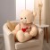 Soft toy "Bear", in a knitted jacket, 100 cm, beige color