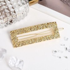 Libe Lava hair clip, 2.5x7 cm, gold