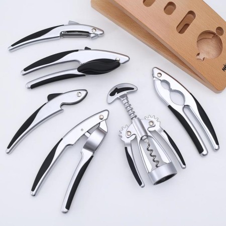 Nadoba undina tools set, matte chromium, 7 items-3