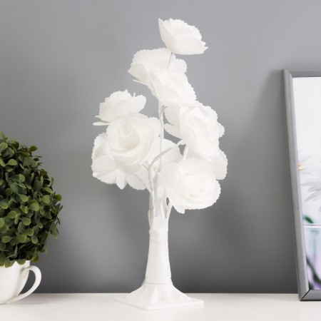 Night -sided "White Roses" LED white 17x17x34 cm-2