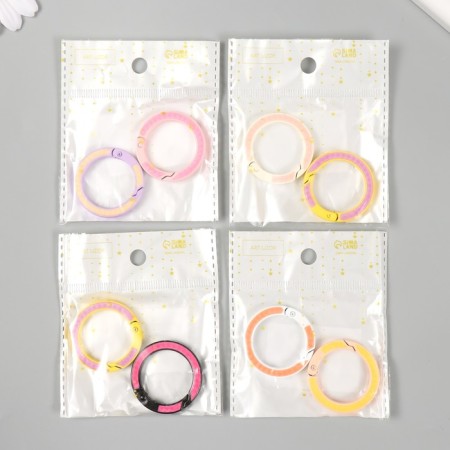 Carabiner Metal "Ring. Insert" mix 3.6x3.6 cm-7