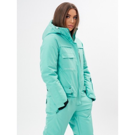 Ski jumpsuit female turquoise color, size 48-8