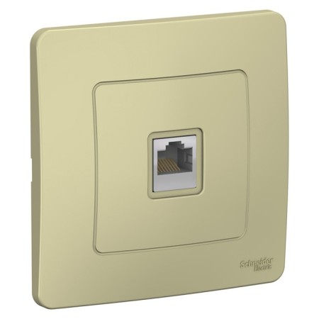 Computer outlet SE BLANCA, RJ45, built -in, IP20, beige, Blnis045007