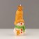 Decorative candle "Fairytale Snowman", 6.2x5x13.2 cm, metallic