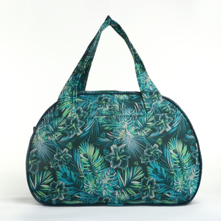 Road bag with lightning, external pocket, sea wave color-1