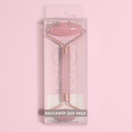 Massage for the face and neckline, 14.5 × 6 cm, PVC-clock, pink color-6