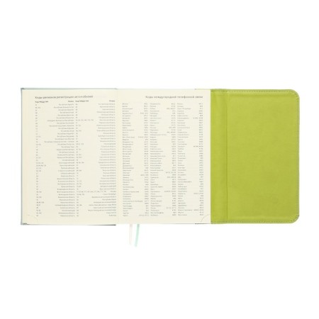 Leduced A5 Diary, 160 sheets, Devente.irene, solid combined cover of artificial leather, cream block 70 g/m2, mint-8