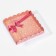 Cookie box, "pink bow" 18 x 18 x 3