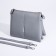 Cross-Bodi Bag on a zipper, 2 outer pockets, color gray color
